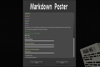 Markdown Poster