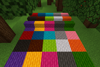 Stairs and slabs of wool